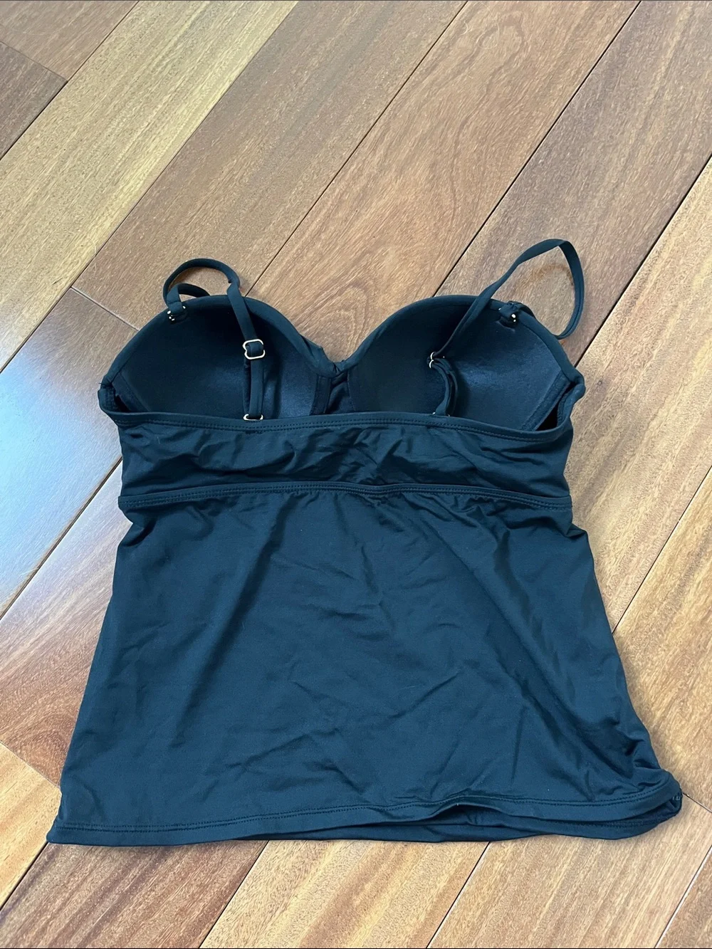 Apt. 9 Black Women’s Tankini Top with Adjustable Straps